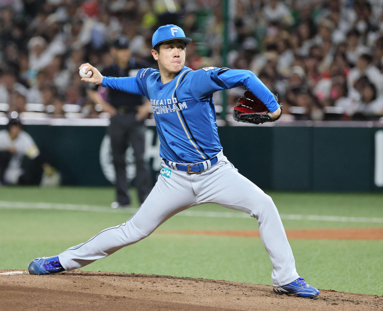 ソフトバンク対日本ハム　日本ハム先発の北山亘基（撮影・加藤孝規）
