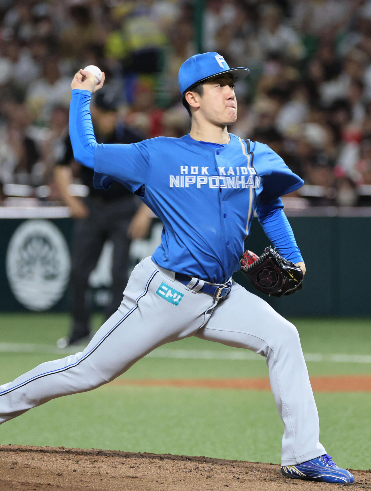 ソフトバンク対日本ハム　日本ハム先発の北山亘基（撮影・加藤孝規）