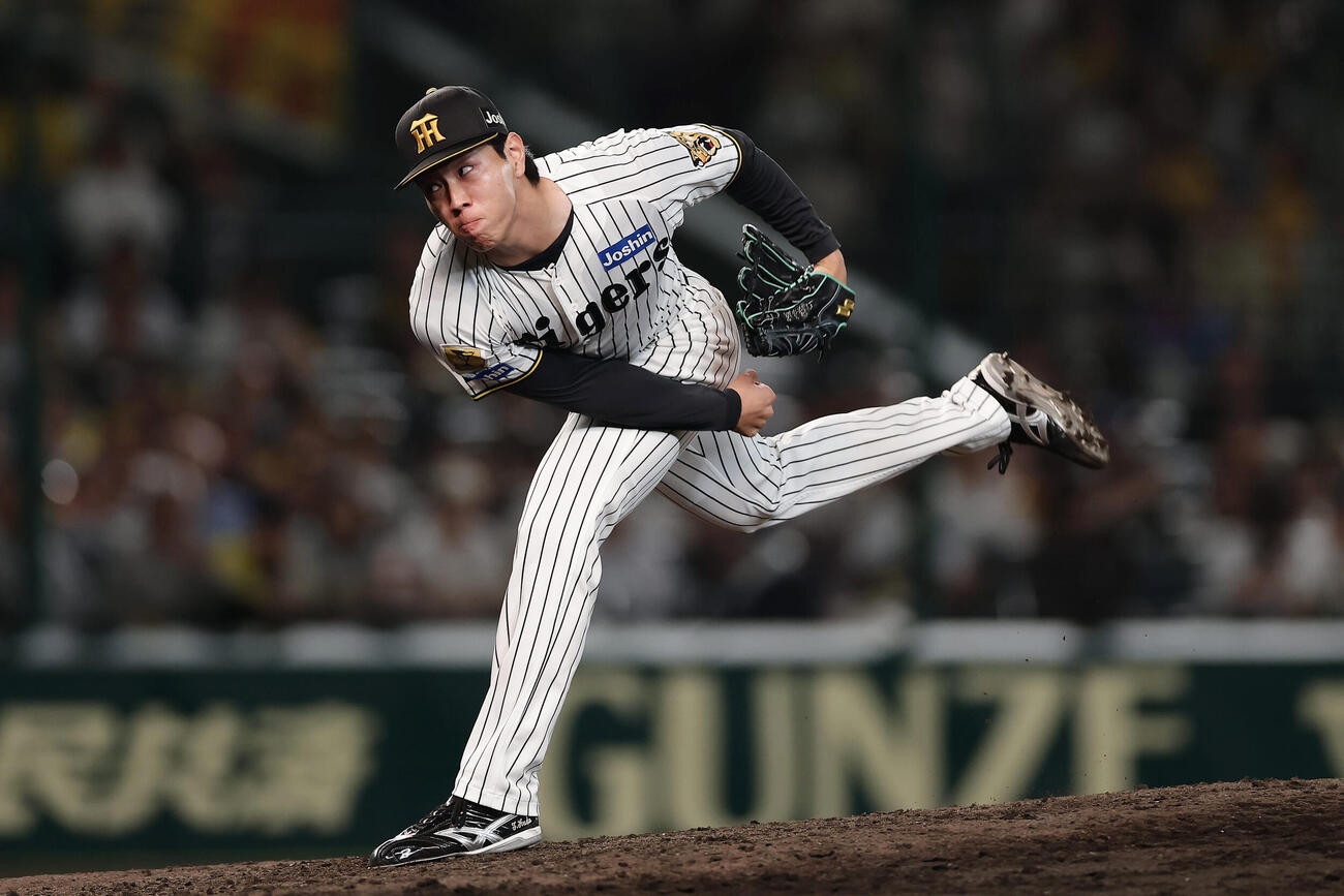 阪神対DeNA　阪神2番手の工藤泰成（撮影・前田充）