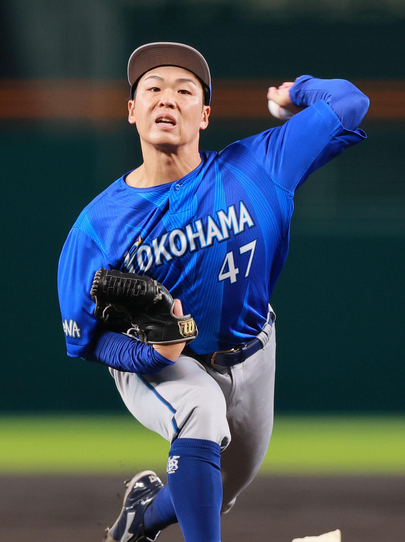 阪神対DeNA DeNA先発の片山皓心（撮影・上山淳一）