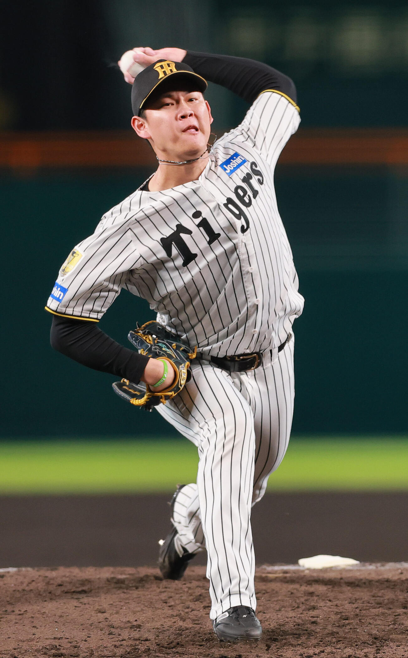 阪神対DeNA 6回表に登板する阪神及川雅貴（撮影・上山淳一）
