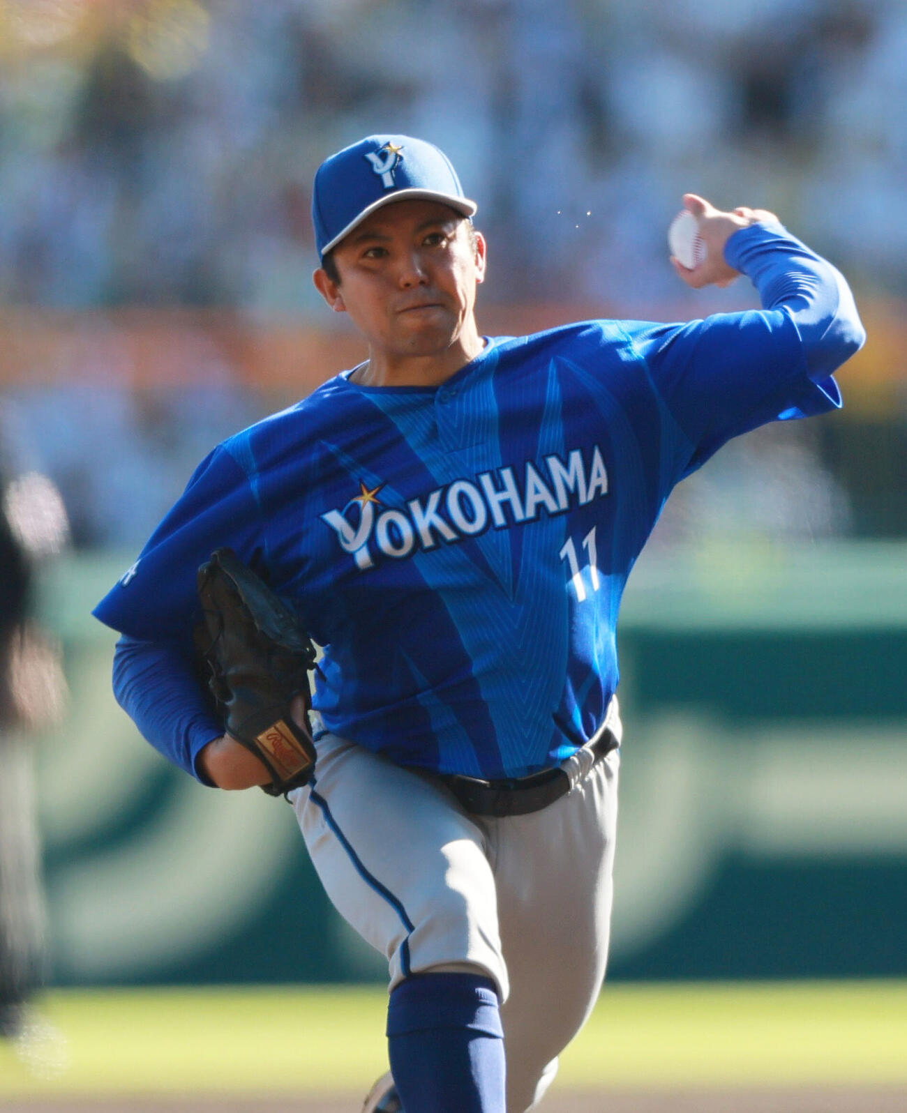 阪神対DeNA DeNA先発の東克樹（撮影・上山淳一）