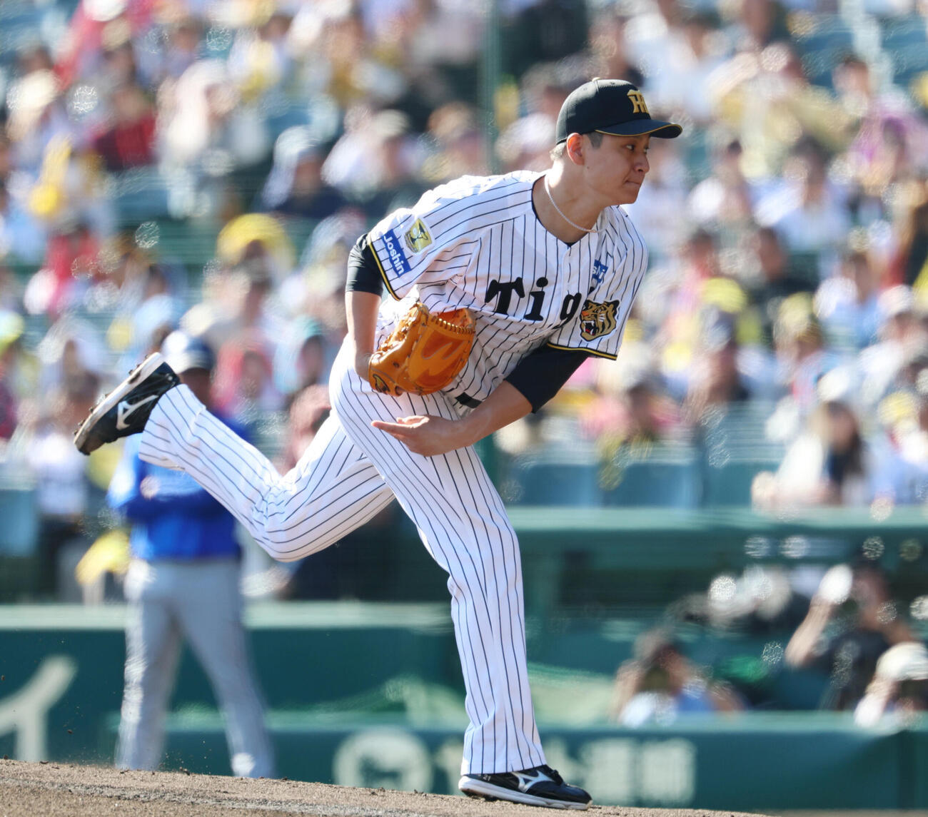 阪神対DeNA　先発し力投する阪神大竹耕太郎（撮影・増田悦実）