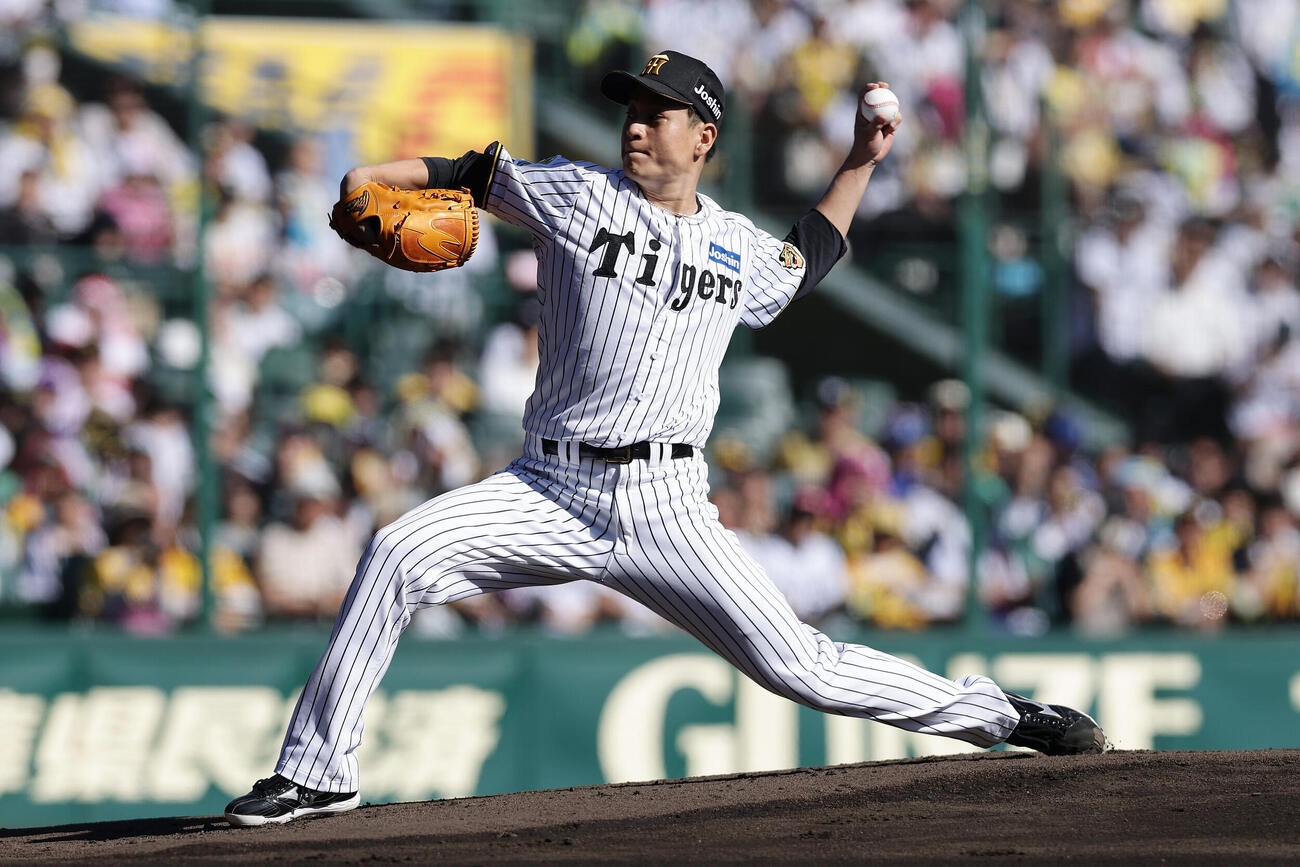 阪神対DeNA　力投する阪神先発の大竹耕太郎（撮影・前田充）
