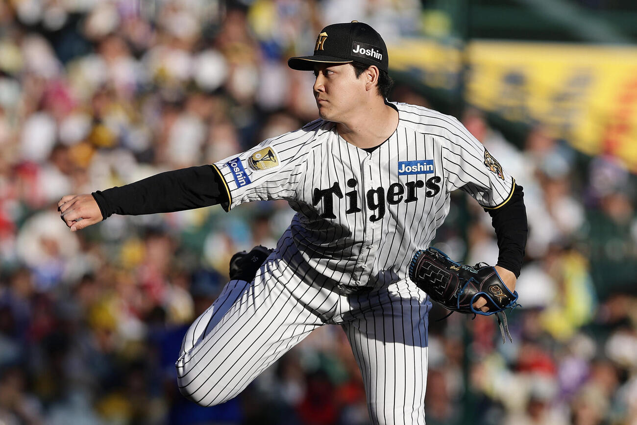 阪神対DeNA　阪神3番手の木下里都（撮影・前田充）