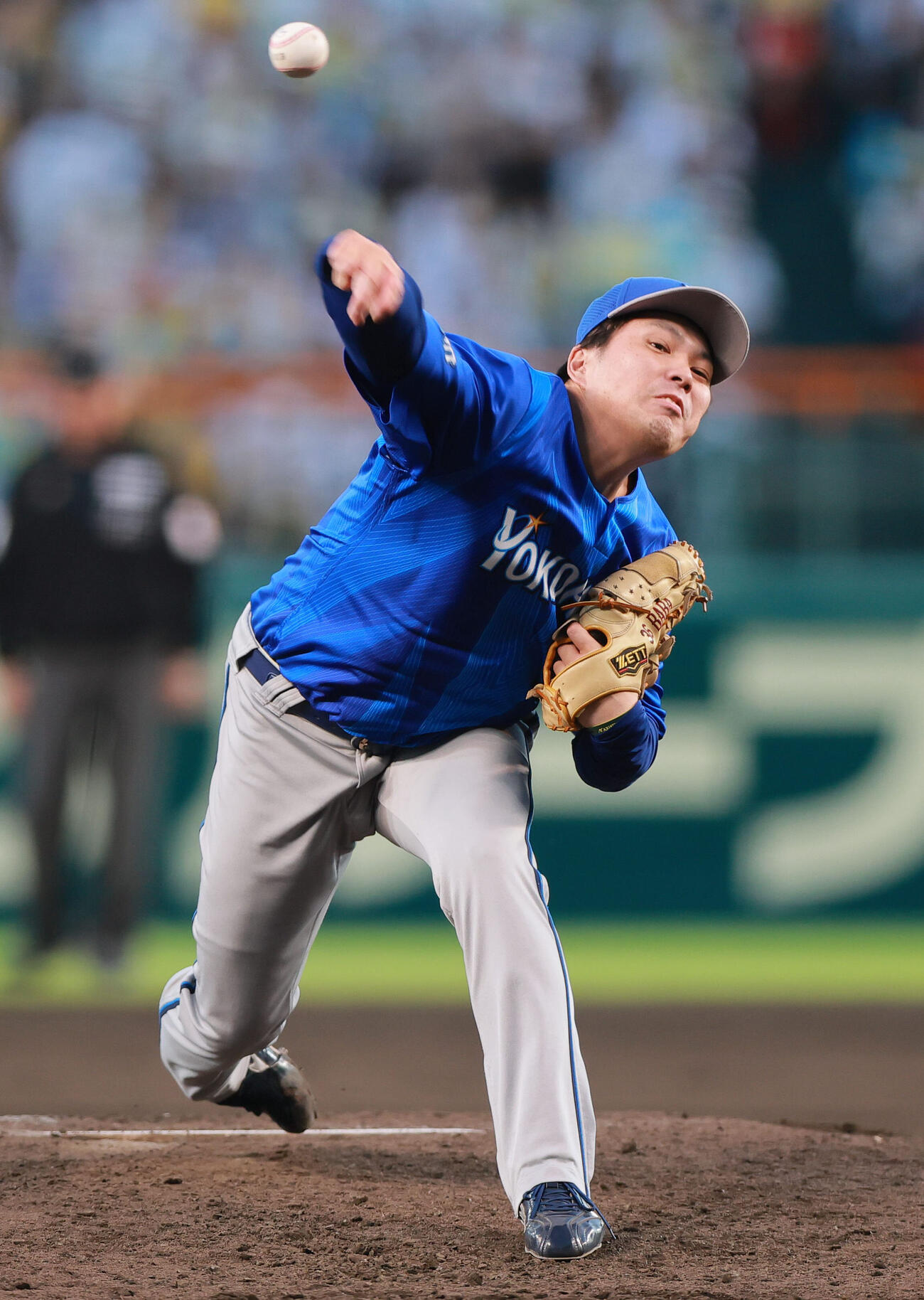 阪神対DeNA 8回裏に登板するDeNA馬場皐輔（撮影・上山淳一）