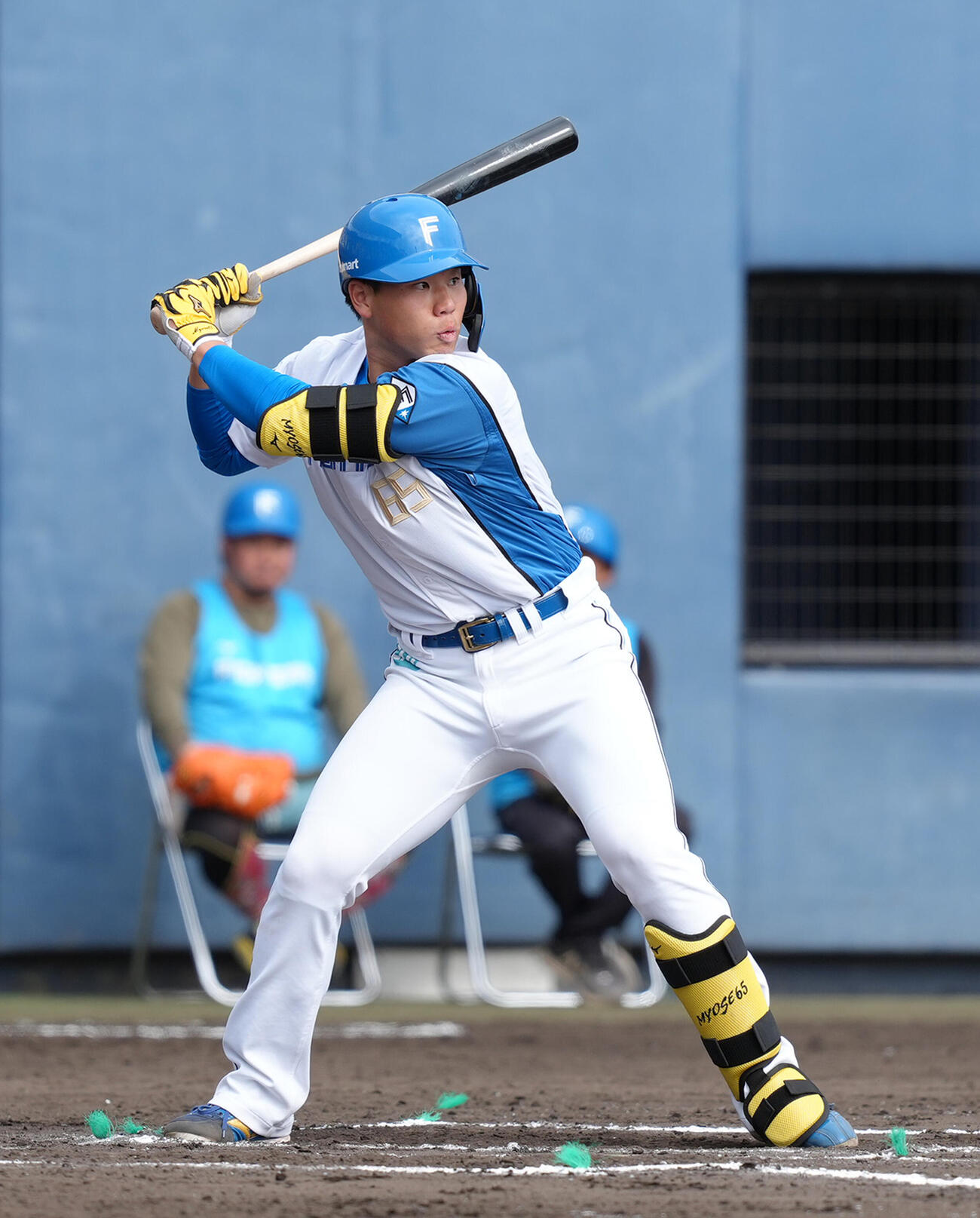 日本ハム明瀬諒介（25年2月撮影）
