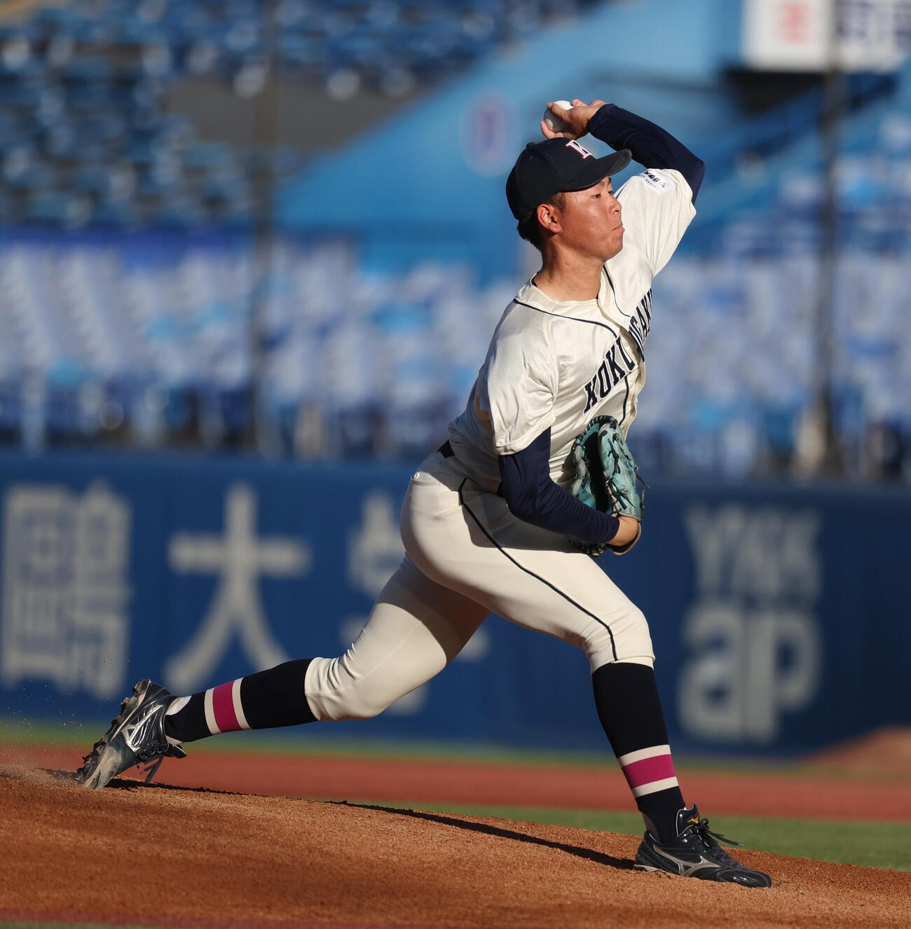 青学大対国学院大　先発した国学院大・勝本晴彦（撮影・柴田隆二）