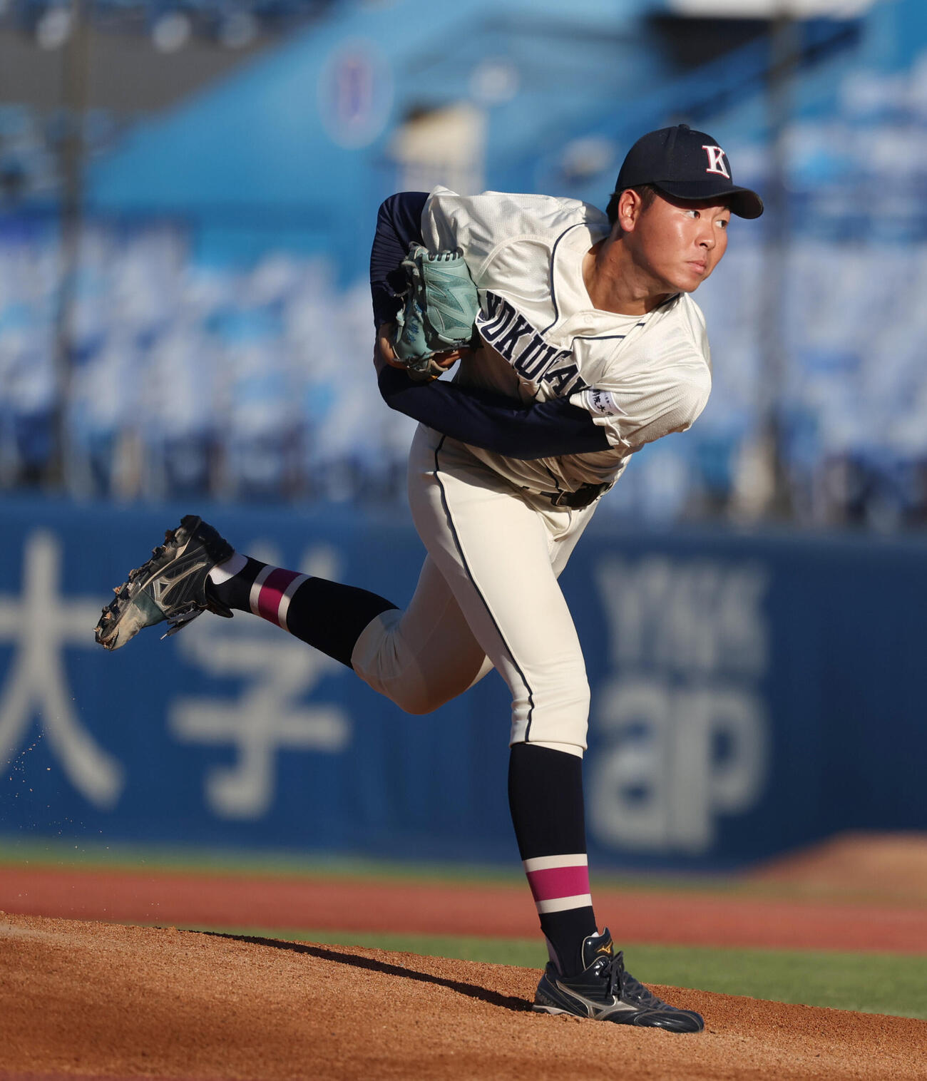 青学大対国学院大　先発した国学院大・勝本晴彦（撮影・柴田隆二）