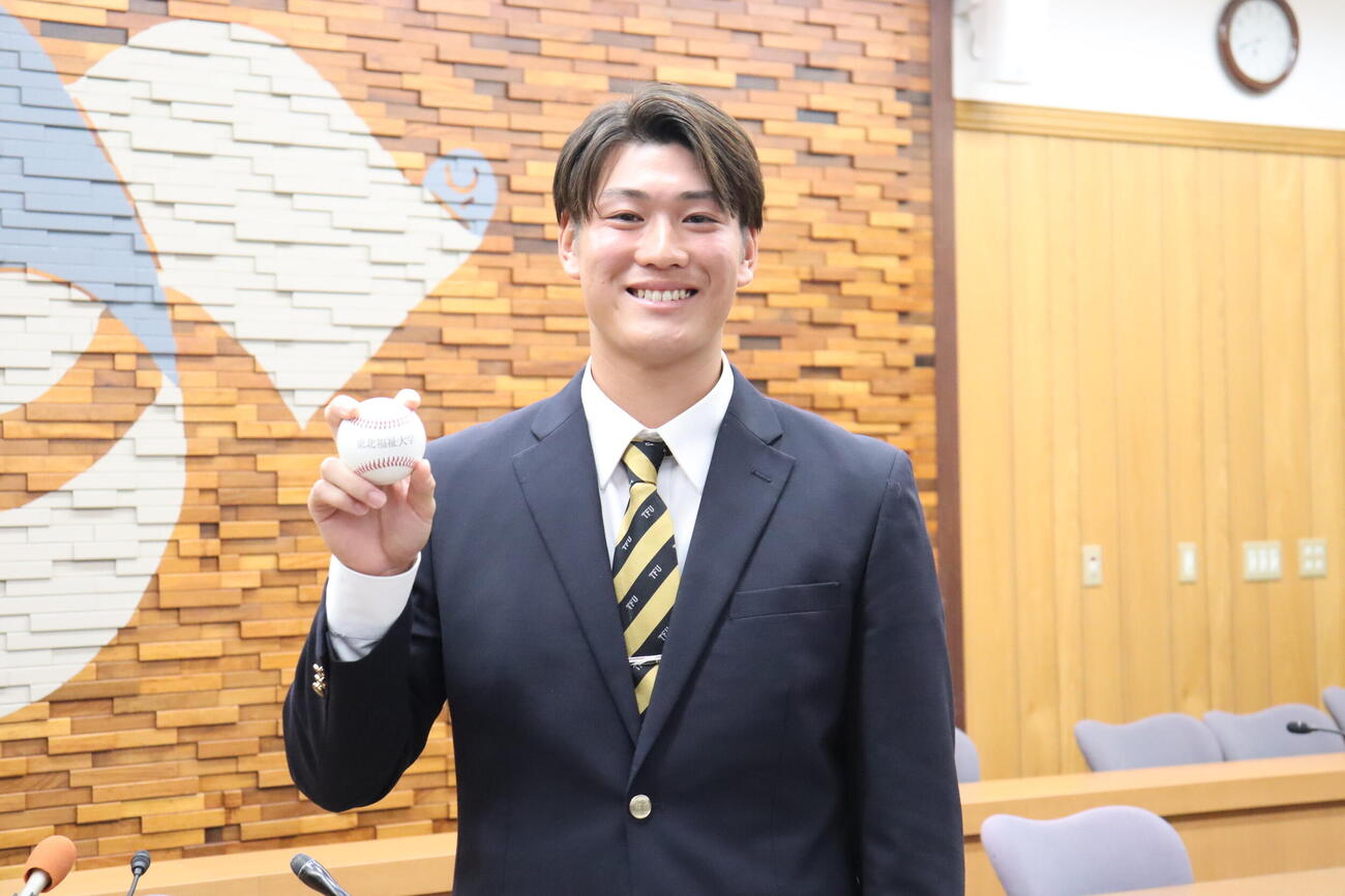 東北福祉大・猪俣駿太（2026年10月撮影）