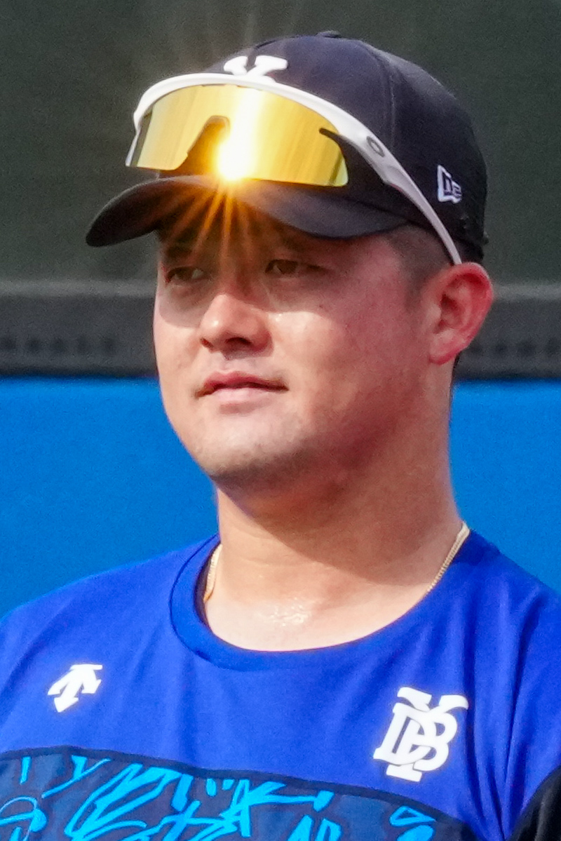 日本シリーズ前日練習に臨むDeNA牧秀悟（撮影・江口和貴）