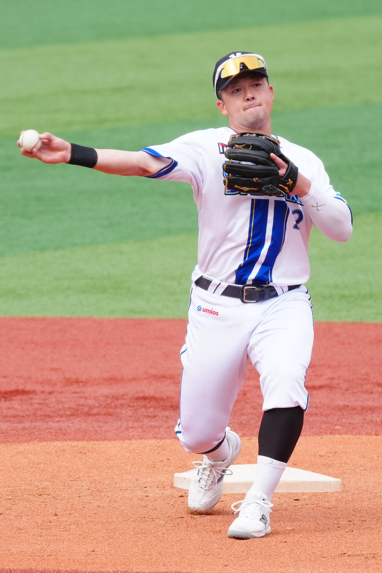 日本シリーズ前日練習を行うDeNA牧秀悟（撮影・江口和貴）