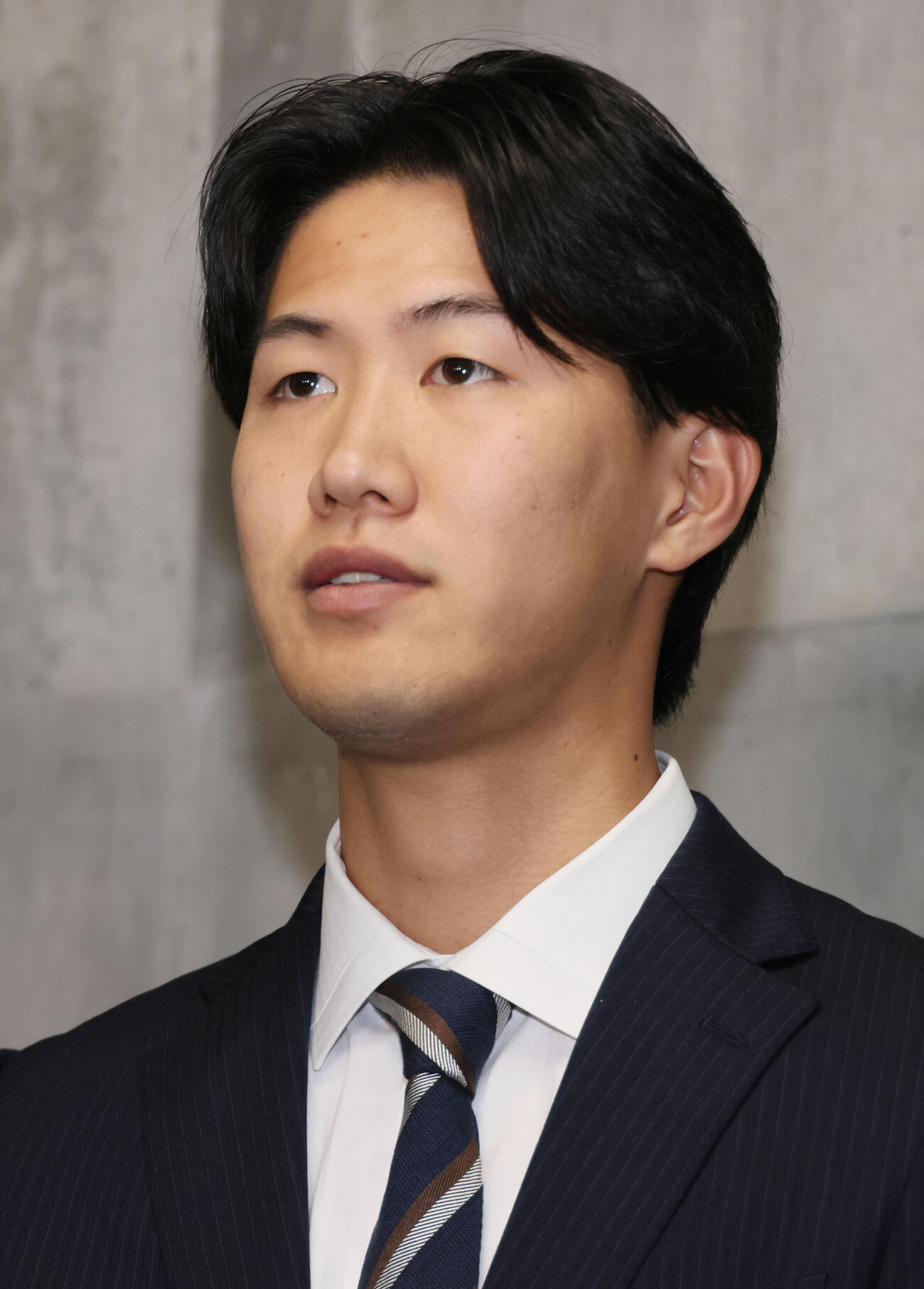戦力外通告を受けた広島日高暖己（撮影・加藤孝規）