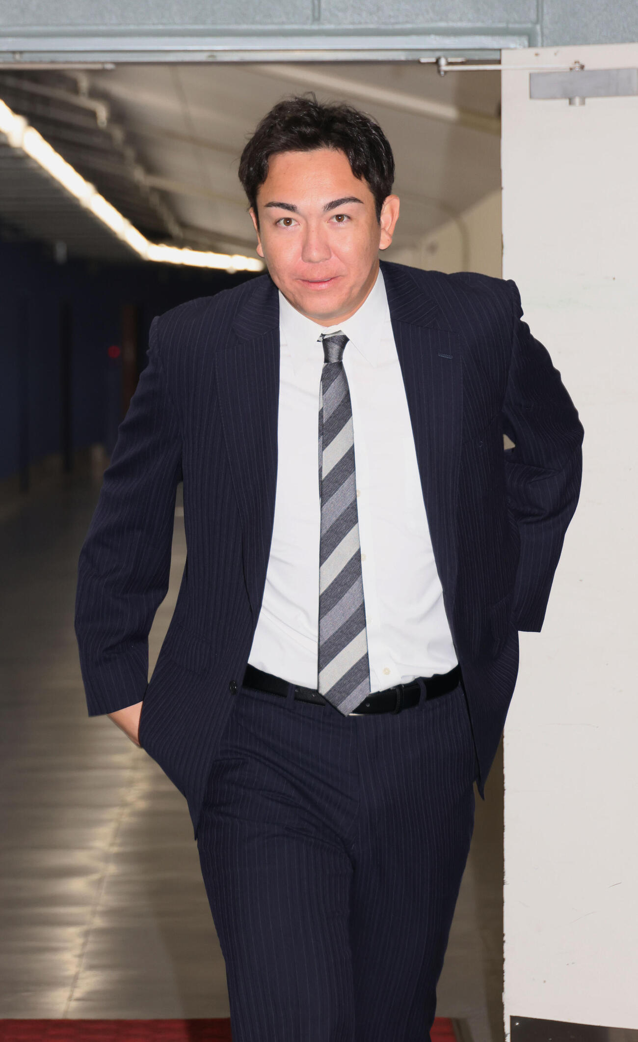 戦力外通告を受けた広島ケムナ誠（撮影・加藤孝規）