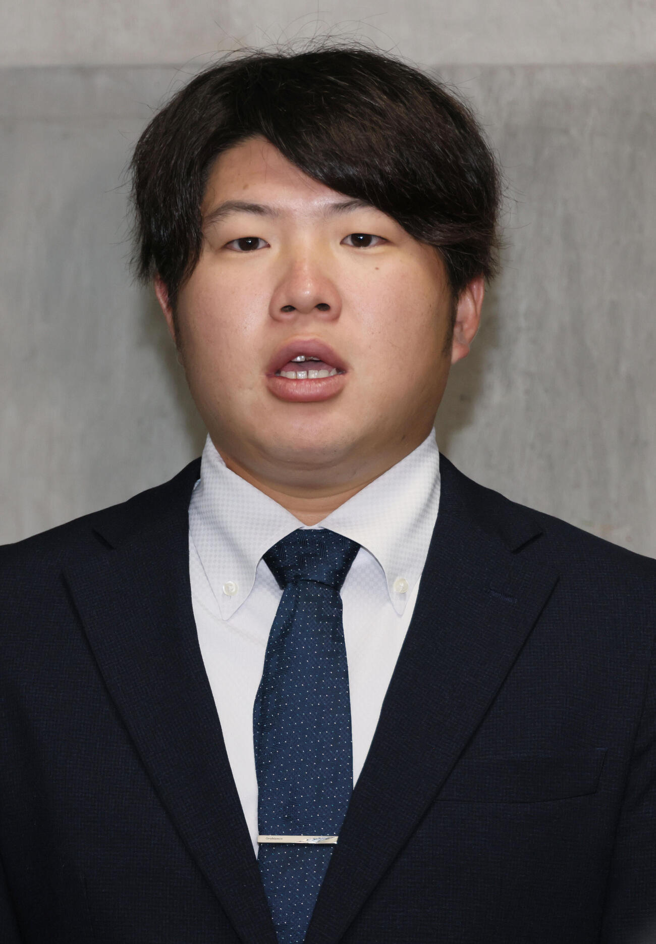 戦力外通告を受けた広島松本竜也（撮影・加藤孝規）