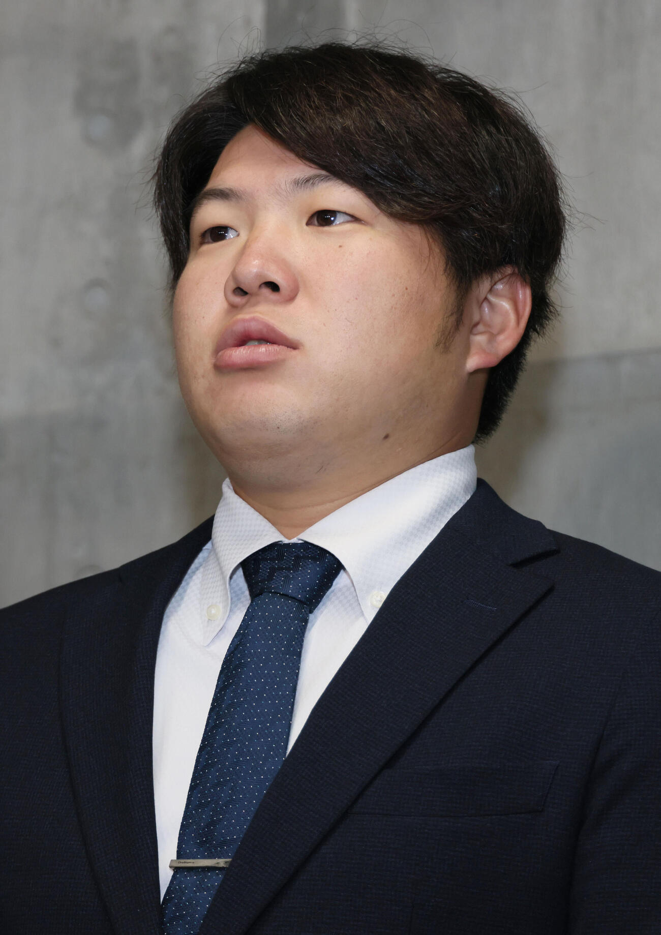 戦力外通告を受けた広島松本竜也（撮影・加藤孝規）