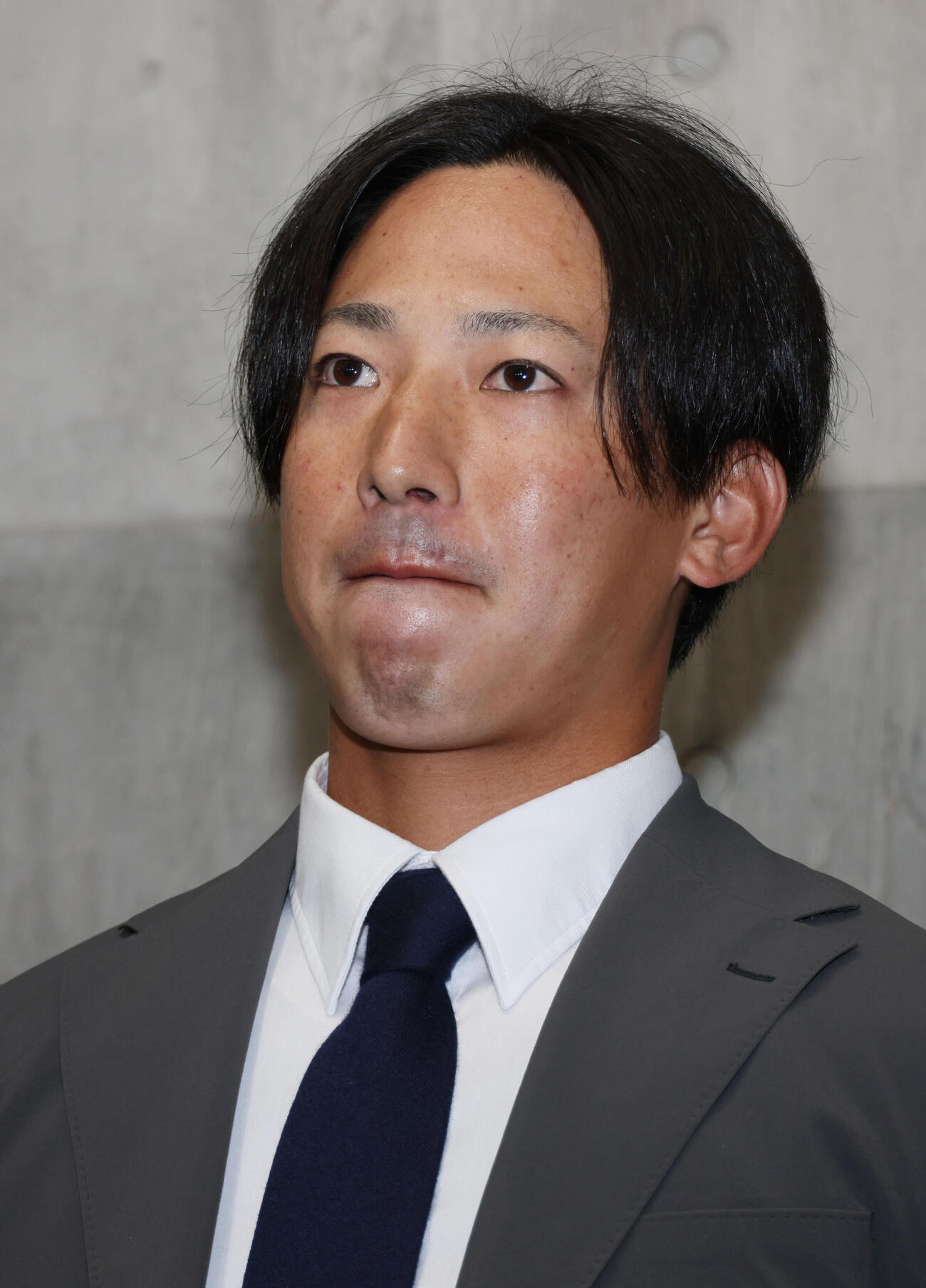 戦力外通告を受けた広島中村貴浩（撮影・加藤孝規）