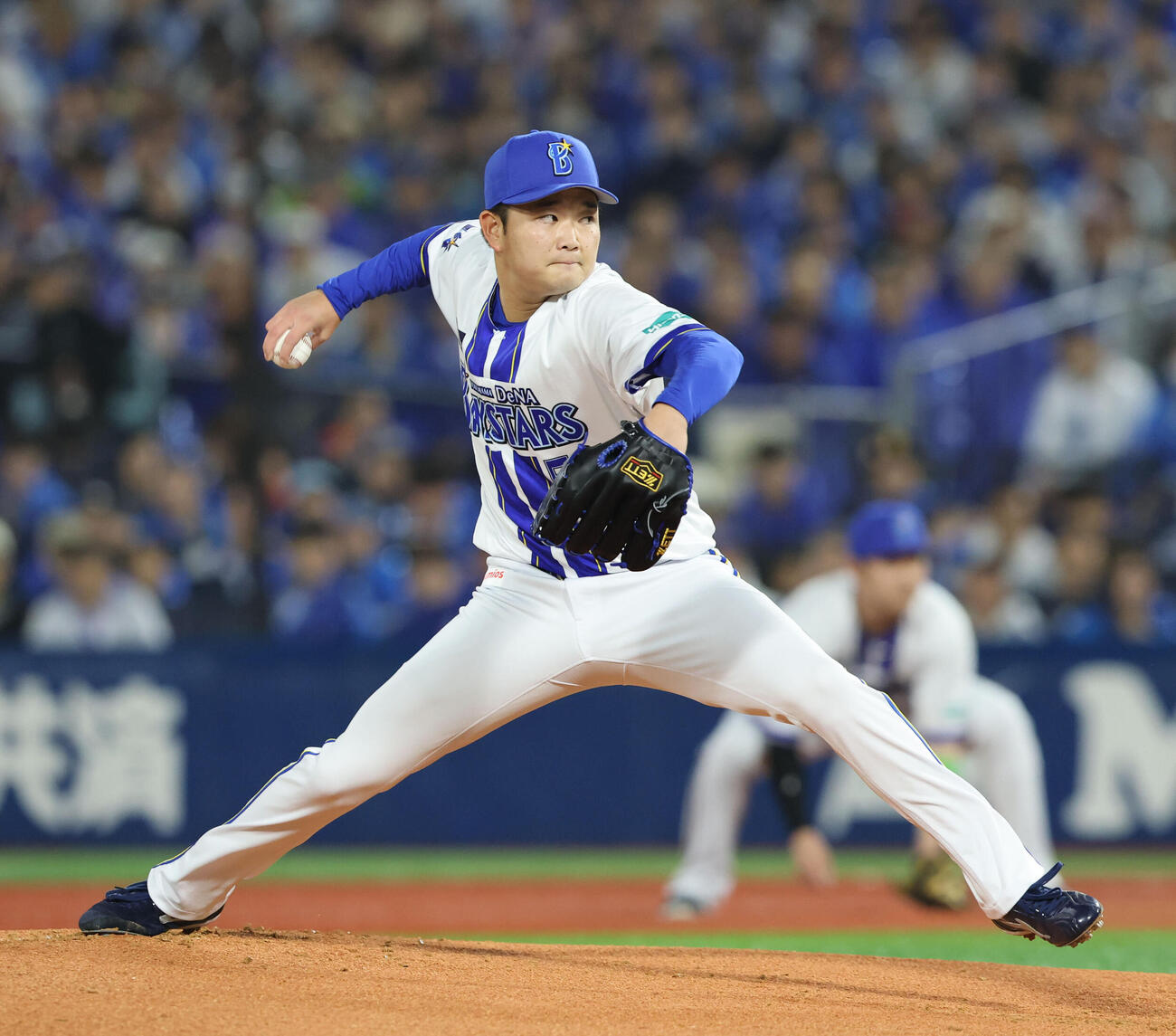DeNA対ソフトバンク　先発のDeNA石田裕太郎（撮影・梅根麻紀）