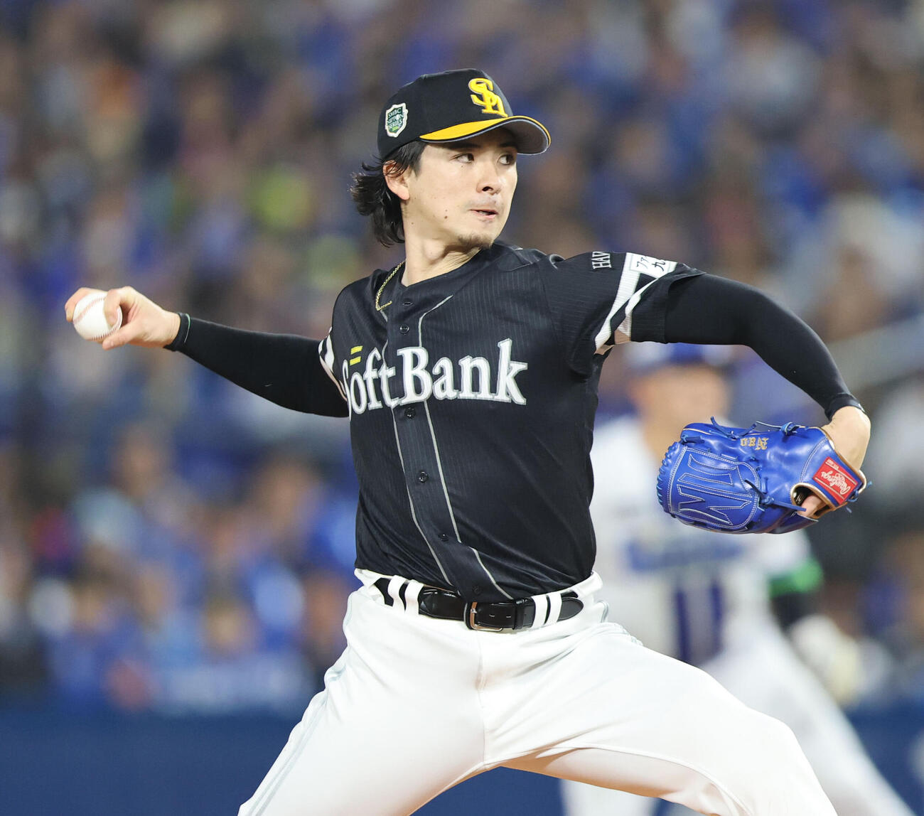DeNA対ソフトバンク　ソフトバンク先発の上沢直之（撮影・梅根麻紀）