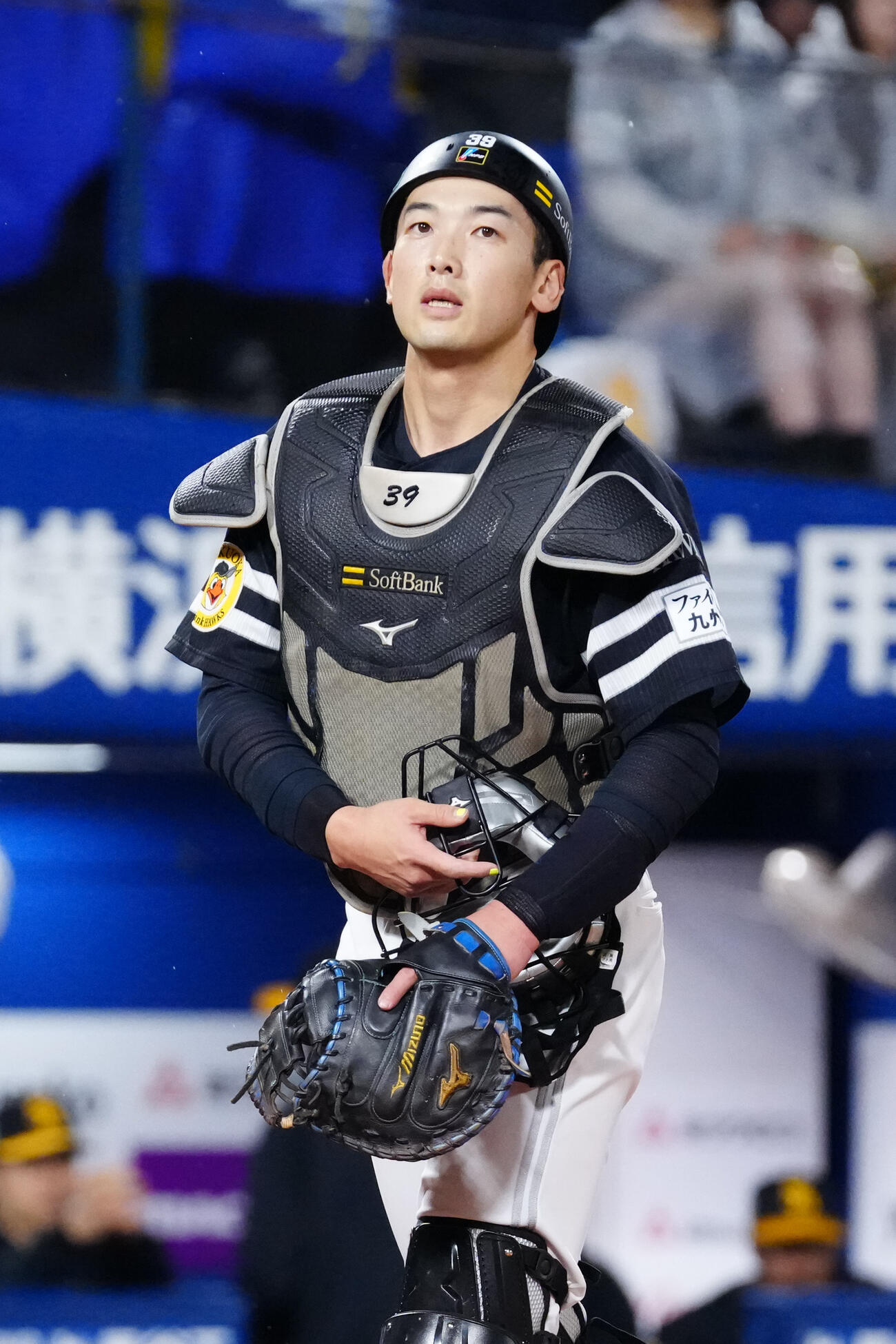 DeNA対ソフトバンク　ソフトバンク捕手の山本祐大（撮影・江口和貴）