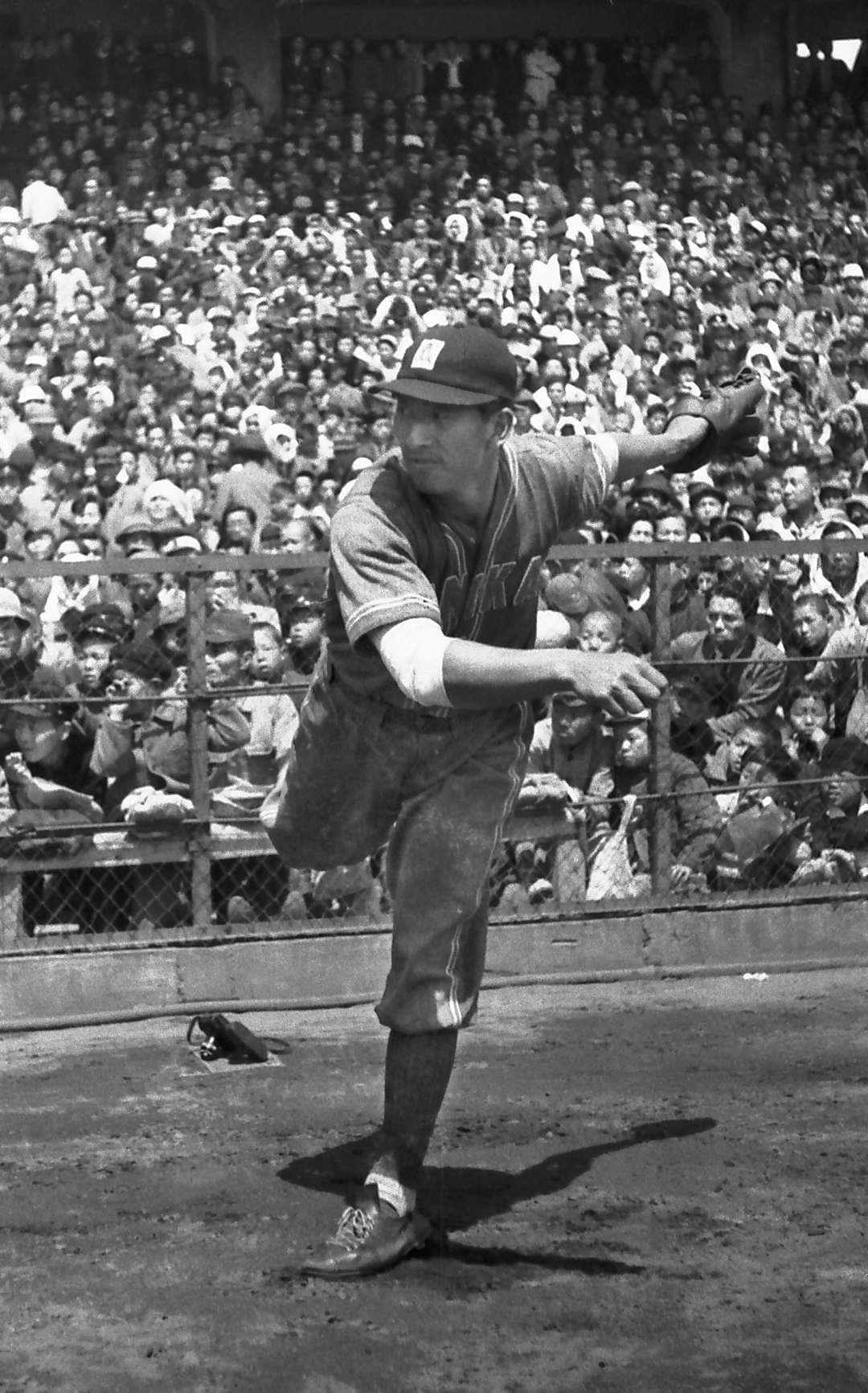 1948年、南海ホークス別所昭の投球フォーム