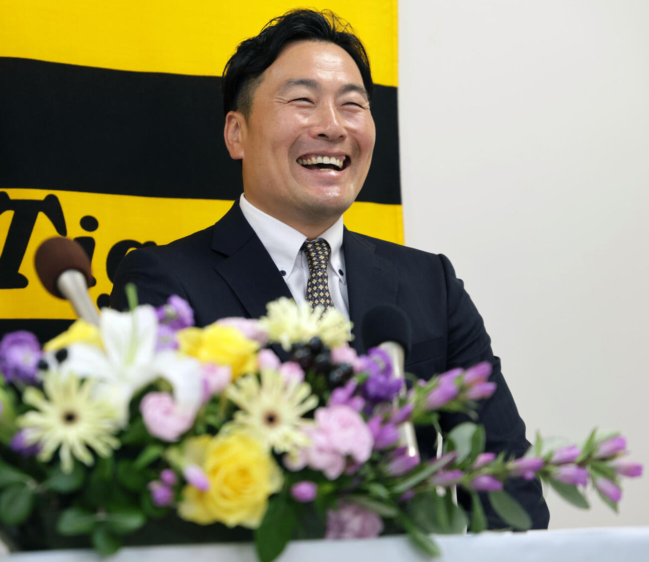 阪神の2軍投手コーチに就任した筒井和也スカウト（撮影・宮崎幸一）