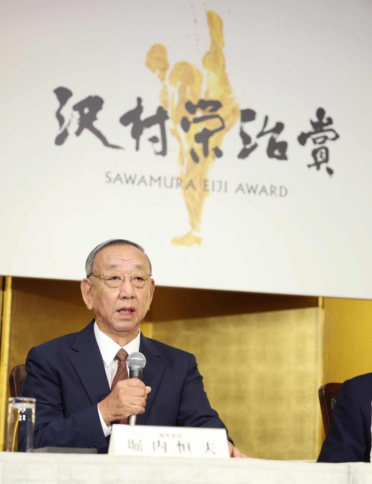 2026年沢村賞選考結果記者発表に登壇した堀内恒夫氏（撮影・増田悦実）
