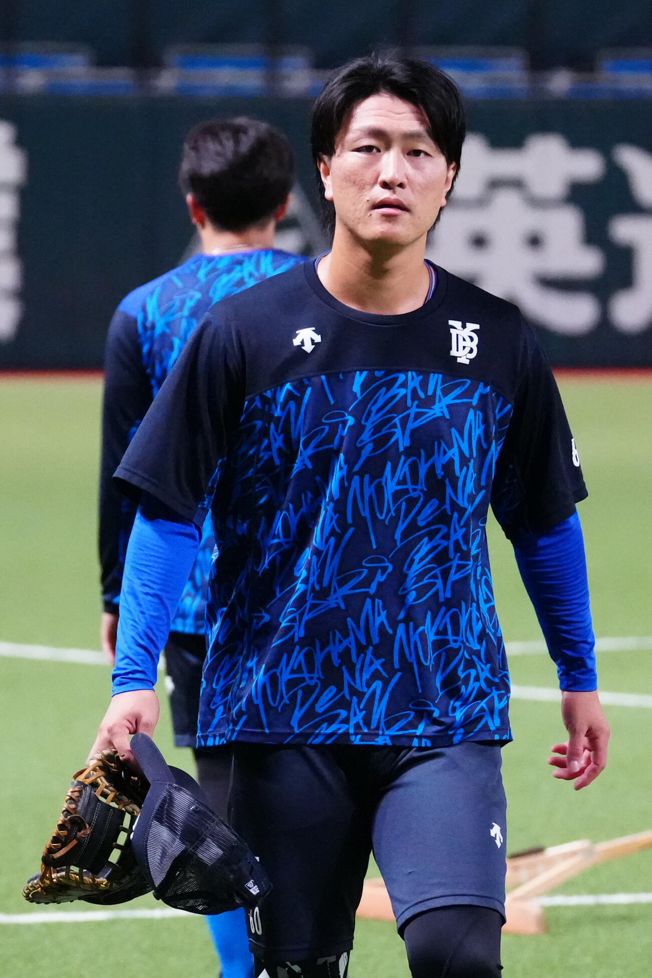 みずほペイペイドームでの練習に臨むDeNA古市尊（撮影・江口和貴）