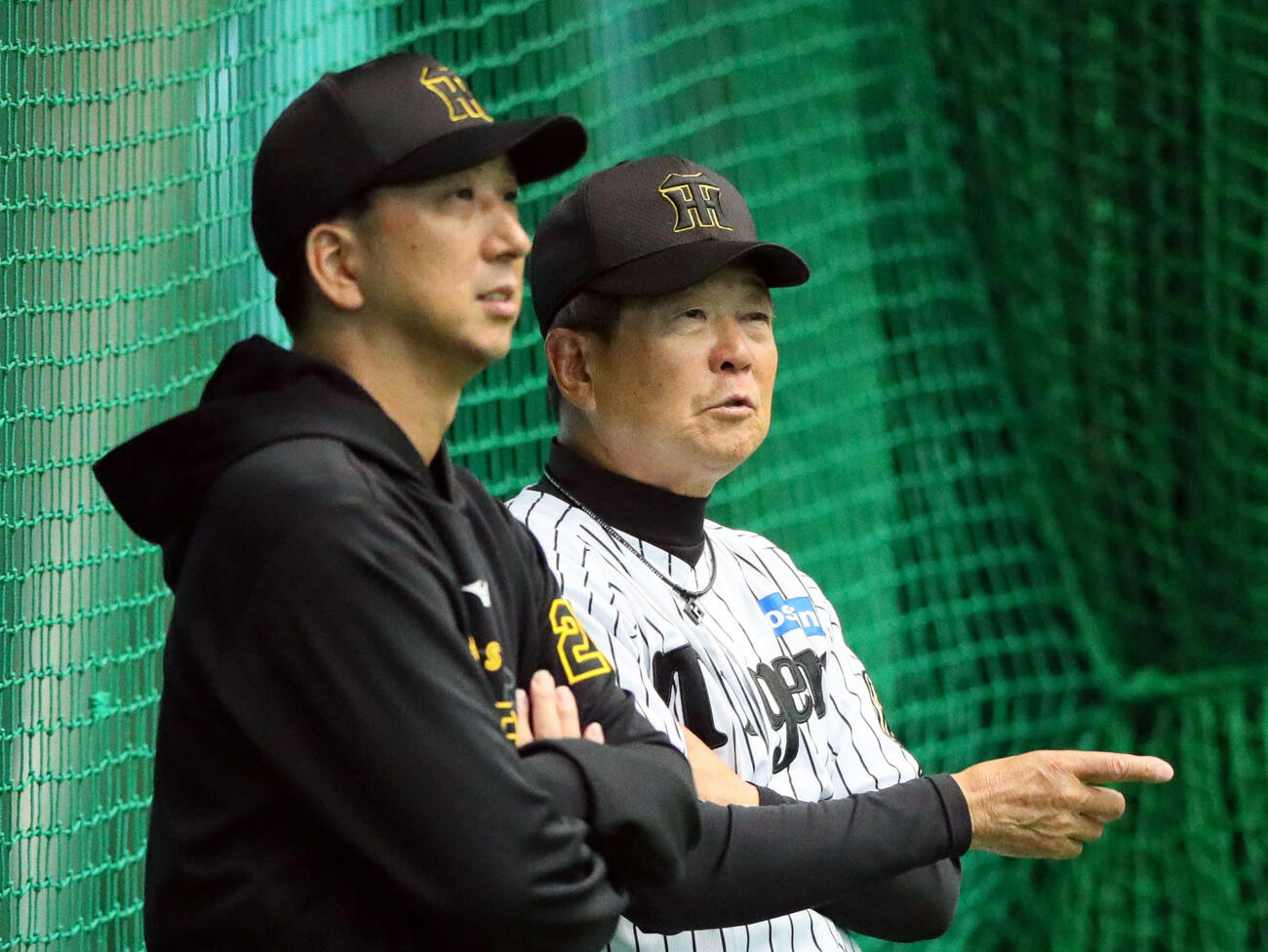 阪神藤川球児監督と平田2軍監督（2025年撮影）