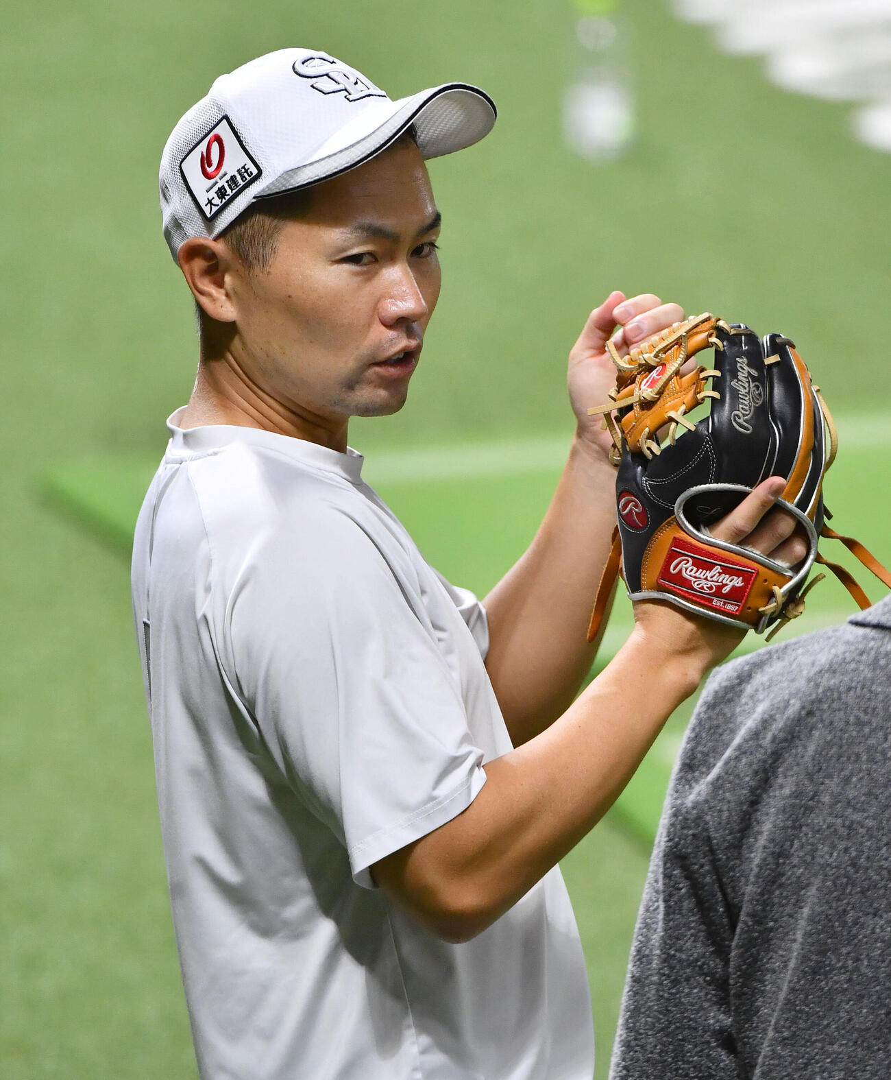 ソフトバンク対DeNA　中村晃氏（撮影・岩下翔太）