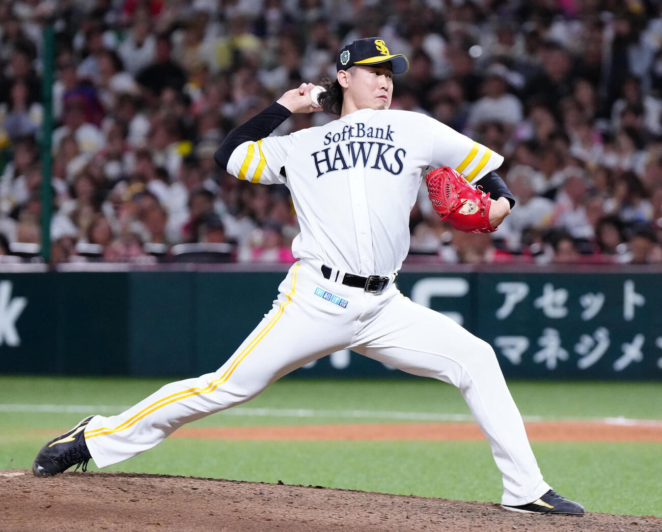 ソフトバンク対DeNA　ソフトバンク6番手の杉山一樹（撮影・江口和貴）
