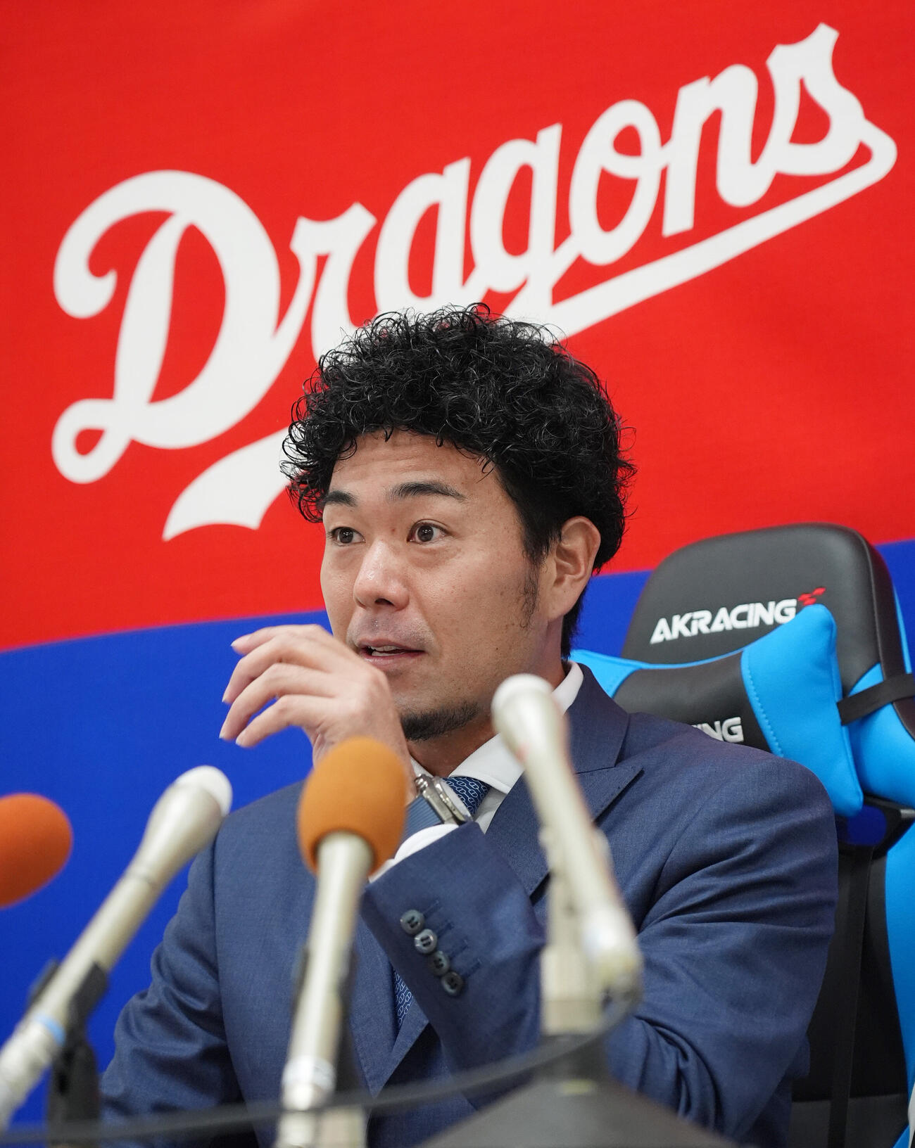 契約交渉を終え会見する木下拓哉（撮影・森本幸一）