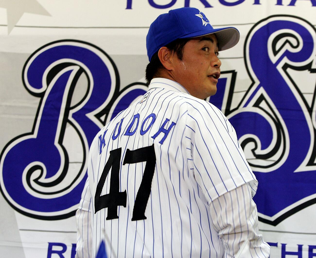 横浜に入団した工藤公康氏（2007年1月）