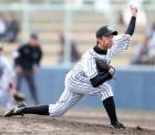 DeNA対阪神 5番手で登板し、左打者の関根をきっちり抑えた島本(撮影・加藤哉)