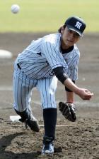 西武との練習試合に先発した阪神松田(撮影・河南真一)
