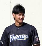 日本ハム大谷の髪型(撮影・黒川智章)