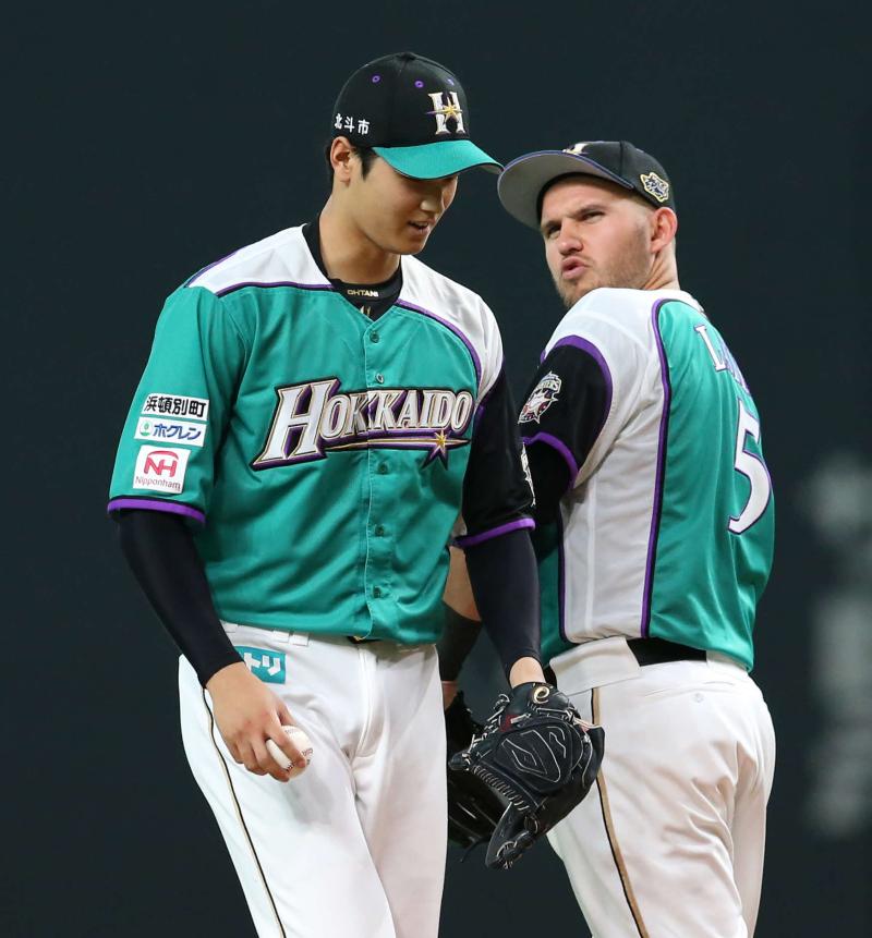 日本ハム大谷2勝160キロ「守備に助けられた」 - 野球 : 日刊スポーツ