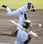練習試合の阪神戦で初登板した西武高橋光(撮影・河南真一)