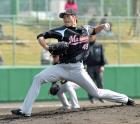 中日対ロッテ　ロッテ先発のチェン（撮影・前岡正明）