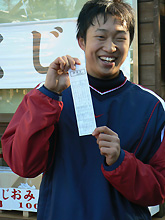 初練習を前におみくじで今季を占った楽天寺田