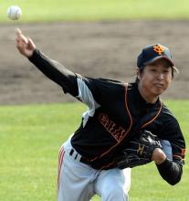 紅白戦で２イニングを無失点で抑えた村田透（撮影・水谷安孝）