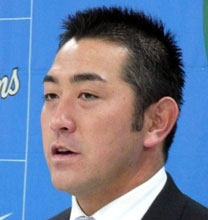 うつろな目を見せた西武Ｇ・Ｇ・佐藤（撮影・山内崇章）