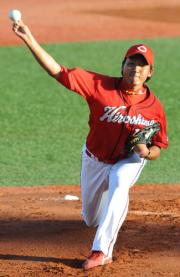 フレッシュ球宴、ウ選抜先発の今村猛（撮影・今浪浩三）