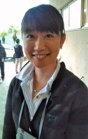 雄星を追っかけて岩手から来ためんこいTVの野牛アナ(撮影・今井貴久)
