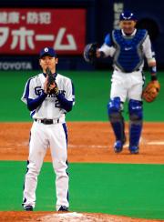 【中日－阪神】完封勝利の中田（撮影・加藤仁）