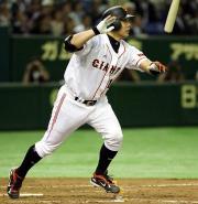 【巨人-楽天】3回、阿部は3ランを放つ(撮影・浅見桂子)