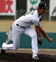 シート打撃に登板したダルビッシュ（撮影・長島一浩）