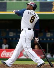 【オリックス-日本ハム】3本目の本塁打を放つローズ(撮影・長島一浩)