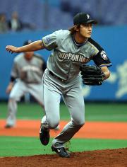 【オリックス-日本ハム】力投するダルビッシュ(撮影・岡潤一)