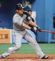 【オリックス－日本ハム】３打席連続三振に倒れた中田翔（撮影・岡潤一）